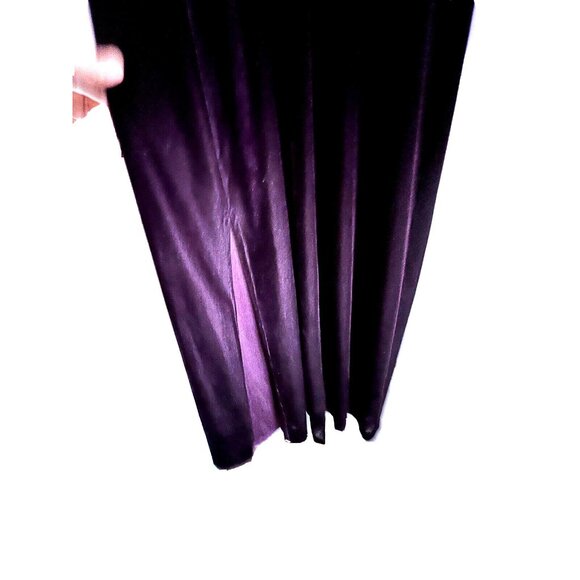 Necessary Object Purple Velvet Maxi Long Strap Dress Size L Cocktail Party - VTG - Picture 6 of 8